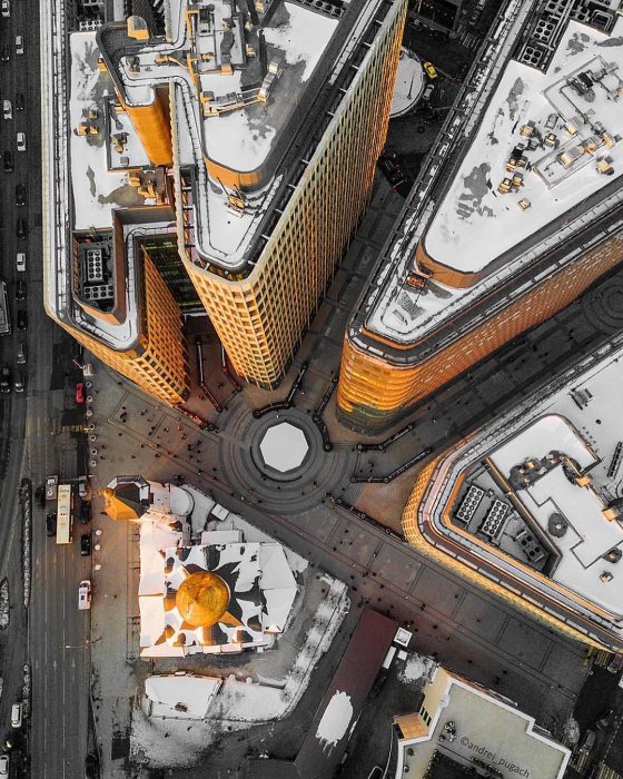 Фотографии Москвы с высоты и необычных ракурсов