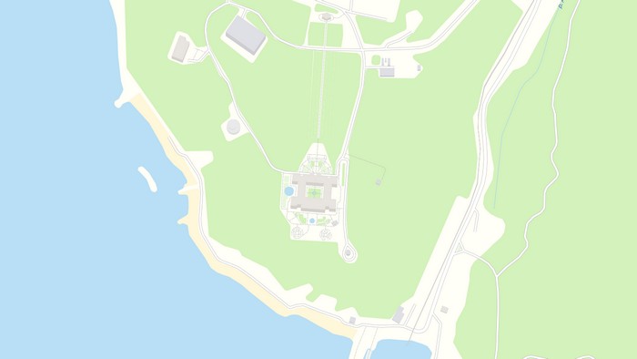 Где на карте находится дворец Путина в Геленджике