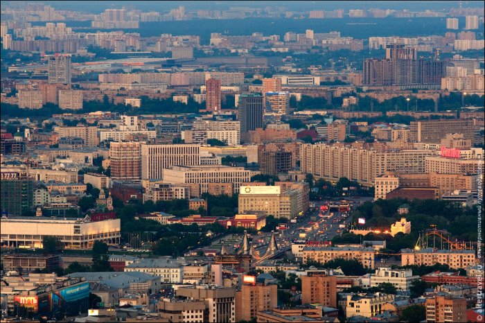 Фотографии Москвы с высоты небоскребов "Москва-Сити"