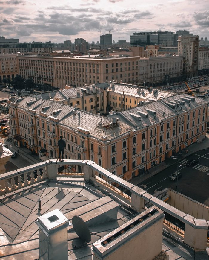 Экскурсия по крышам Москвы (круглосуточно, 30 разных крыш)
