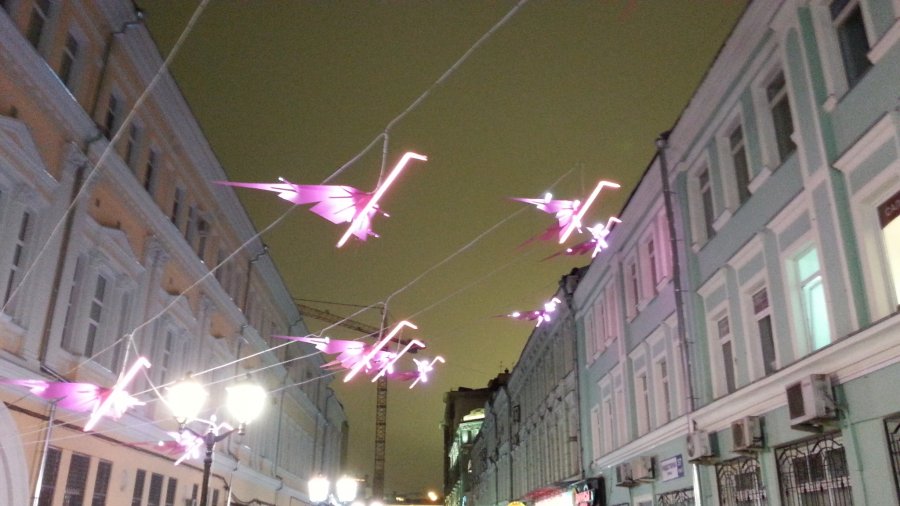 Как украшают Москву на Новый год