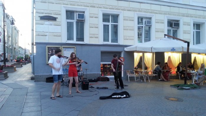 Музыканты на улицах Москвы - фотографии, отзывы