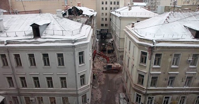 Разрушенные исторические памятники в Москве за 2014-2015 годы